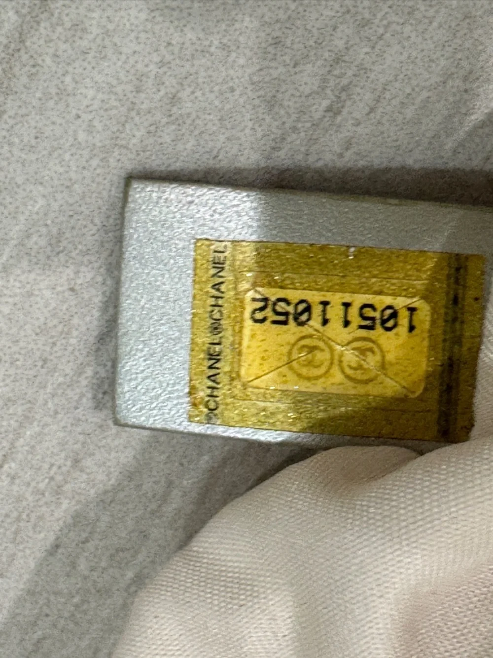 CHANEL Beige Cream Monogram Crossbody Bag